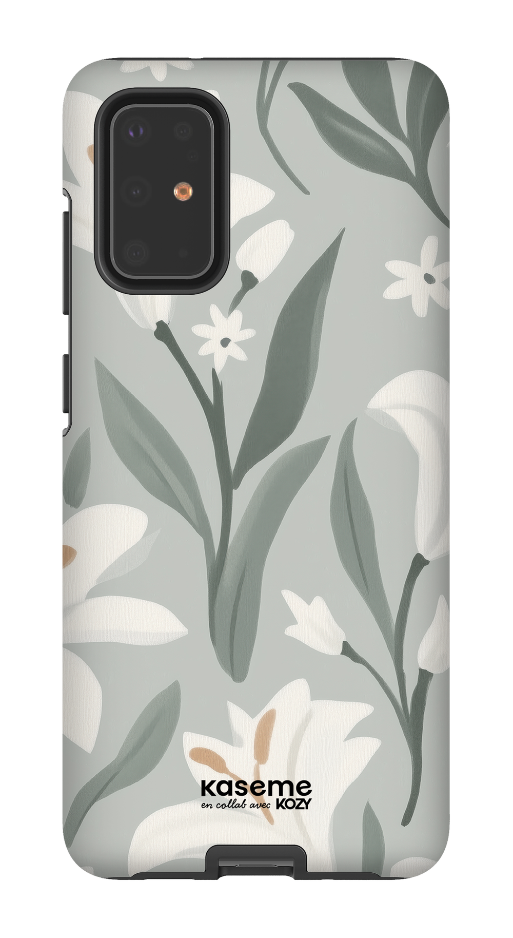 Étui impact pour cellulaire - La danse des lys sauge