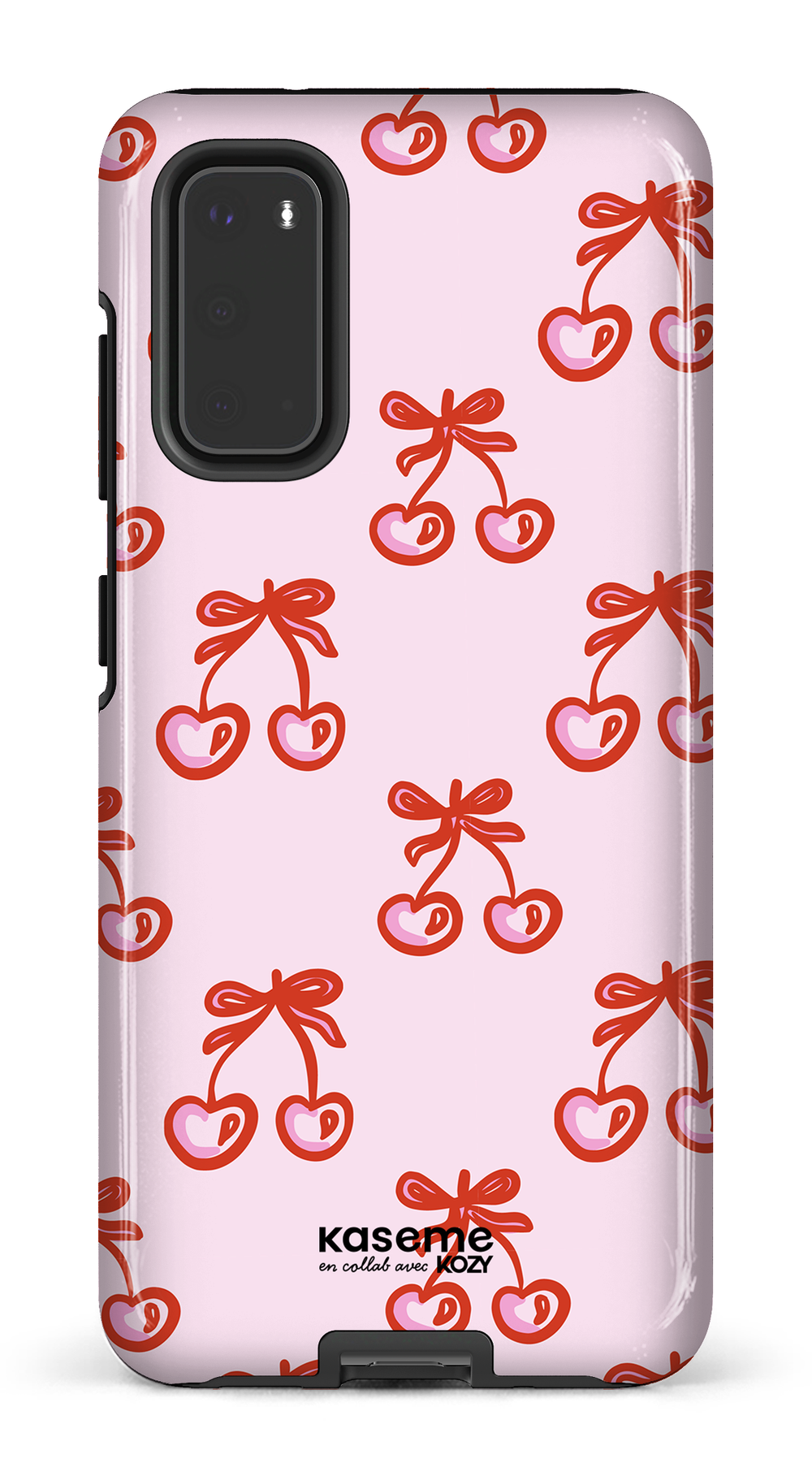 Étui impact pour cellulaire - Cerises bouclées