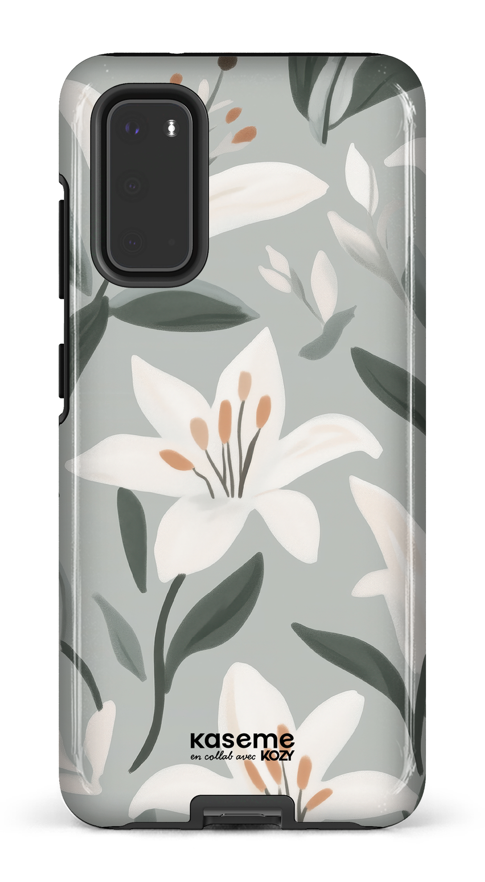 Étui impact pour cellulaire - La danse des lys bleu