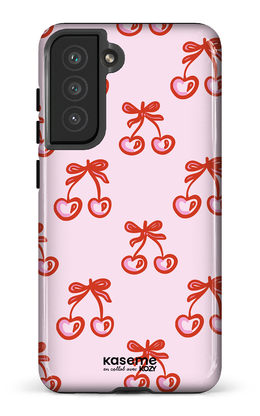 Étui impact pour cellulaire - Cerises bouclées