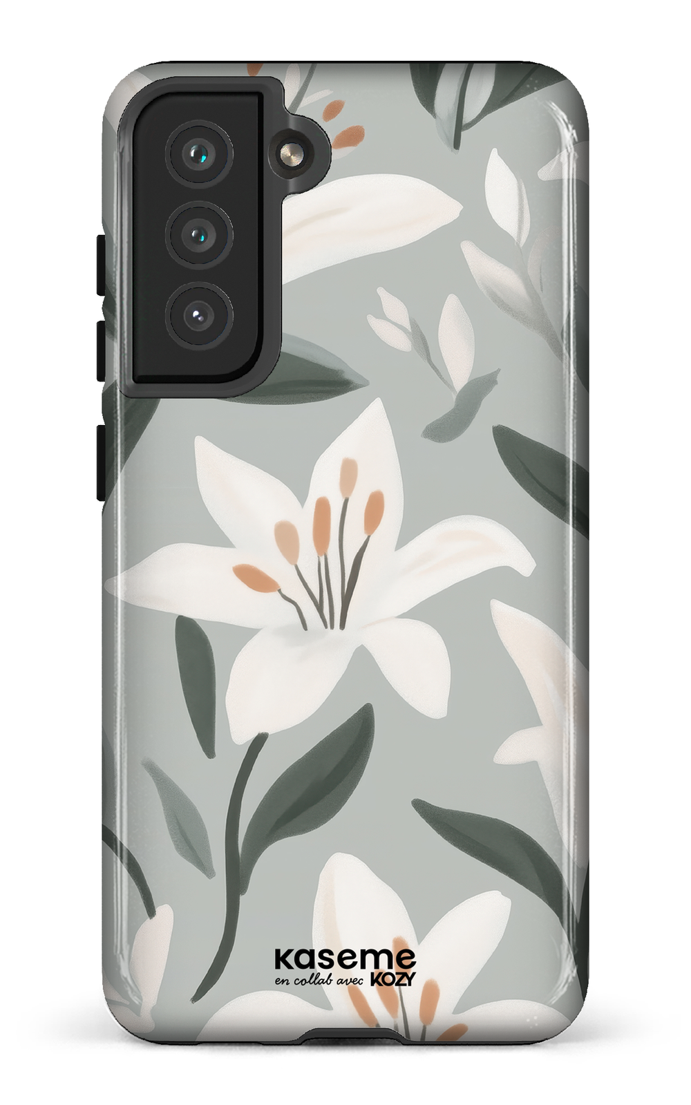 Étui impact pour cellulaire - La danse des lys bleu