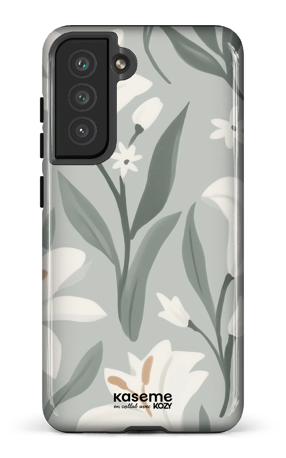 Étui impact pour cellulaire - La danse des lys sauge