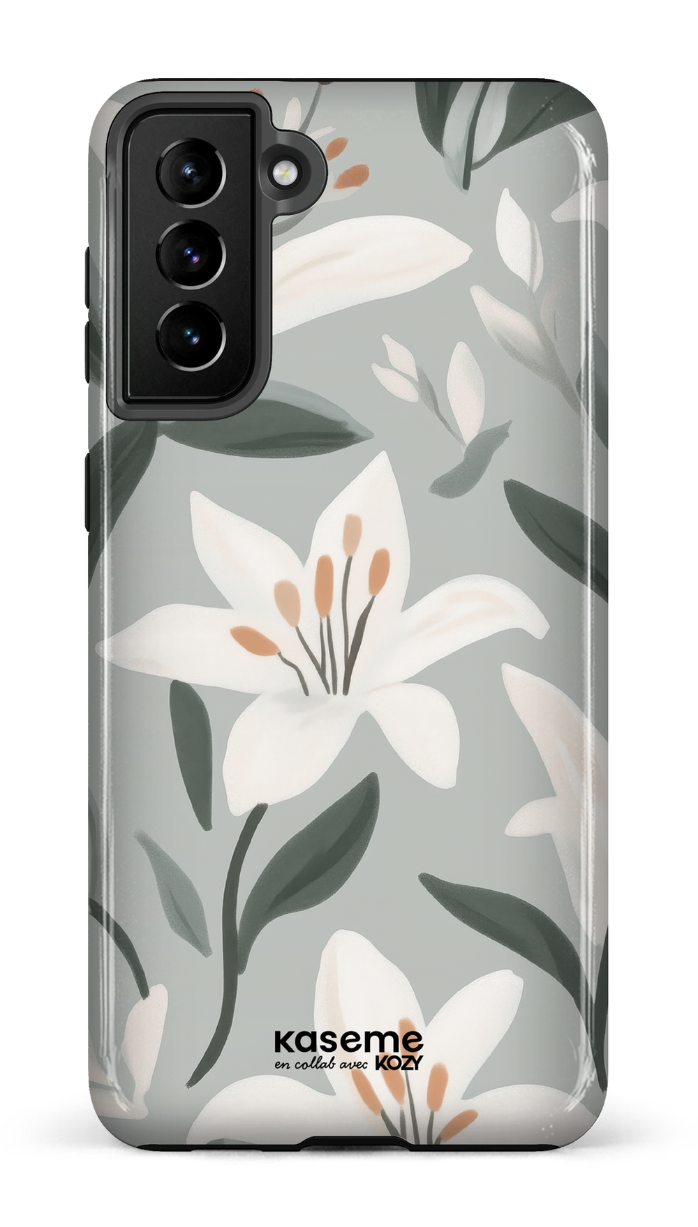 Étui impact pour cellulaire - La danse des lys bleu