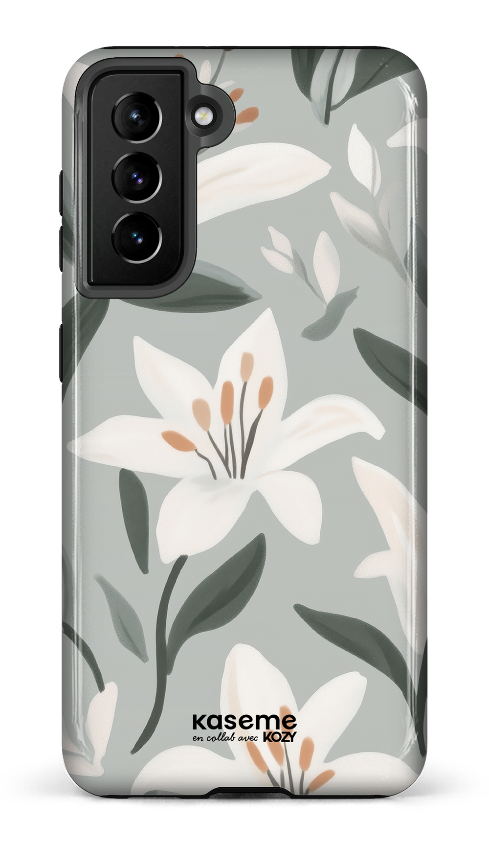 Étui impact pour cellulaire - La danse des lys bleu