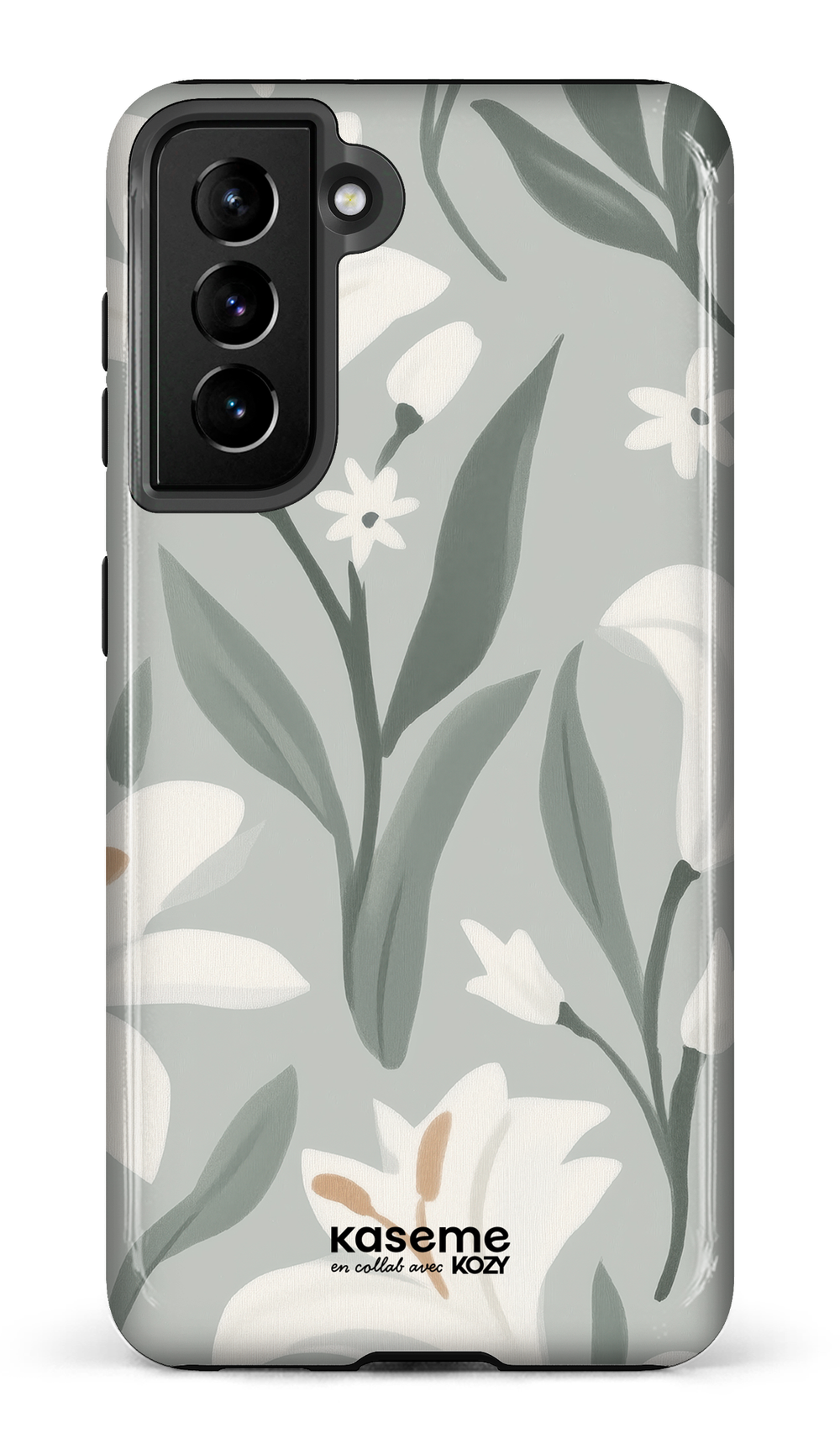 Étui impact pour cellulaire - La danse des lys sauge