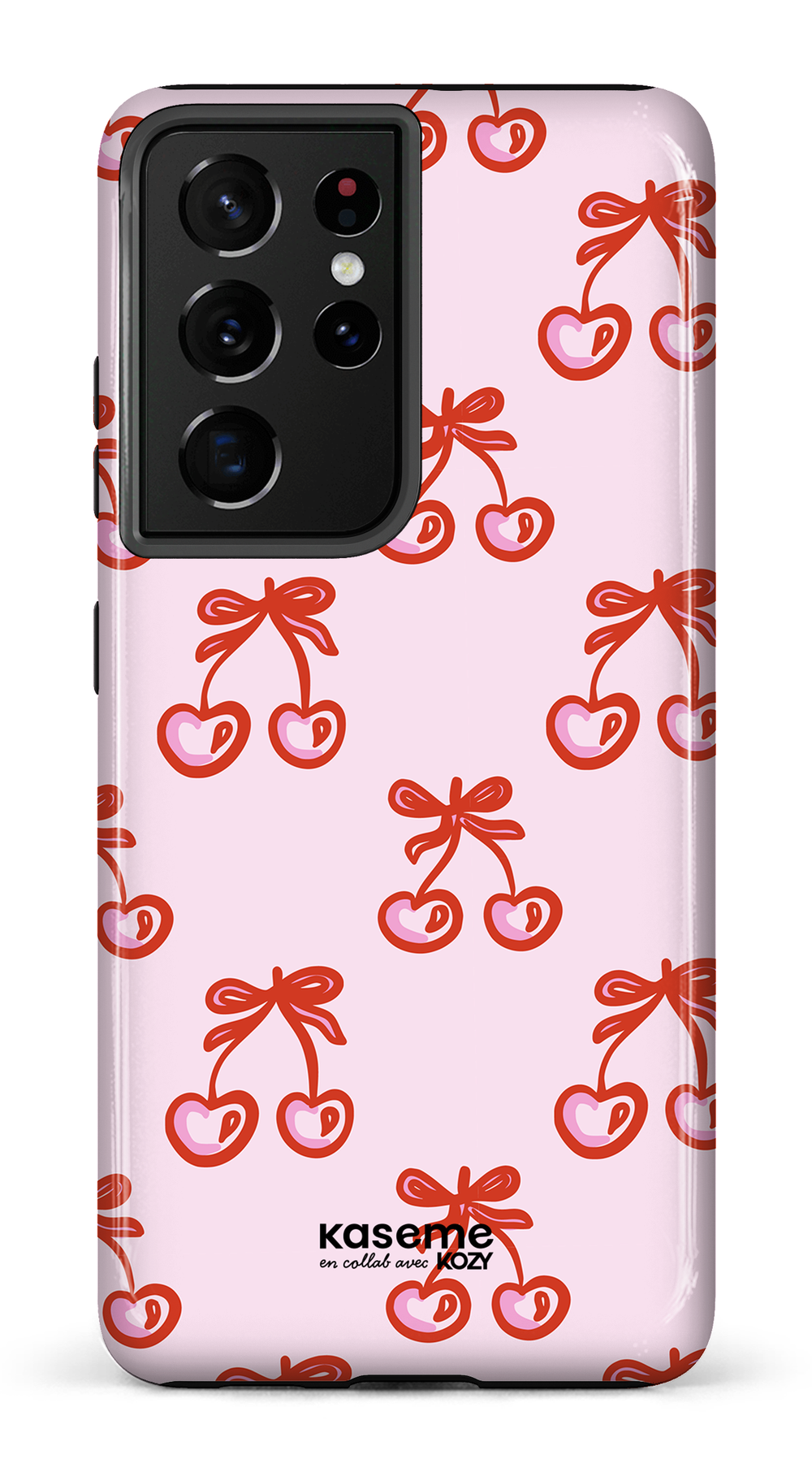 Étui impact pour cellulaire - Cerises bouclées