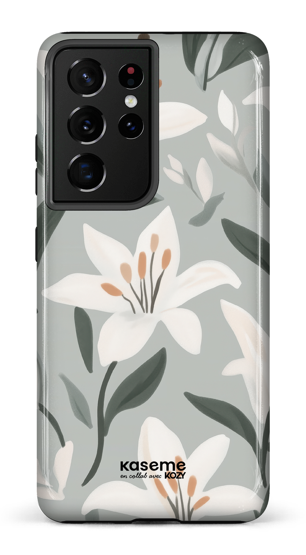 Étui impact pour cellulaire - La danse des lys bleu