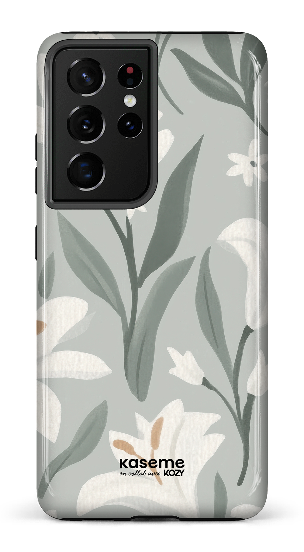 Étui impact pour cellulaire - La danse des lys sauge