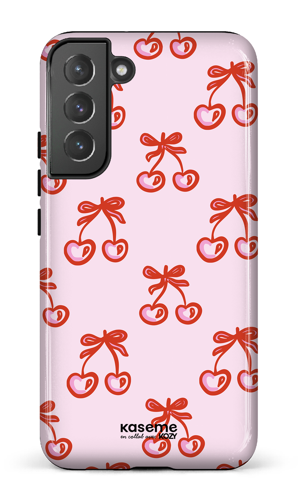 Étui impact pour cellulaire - Cerises bouclées