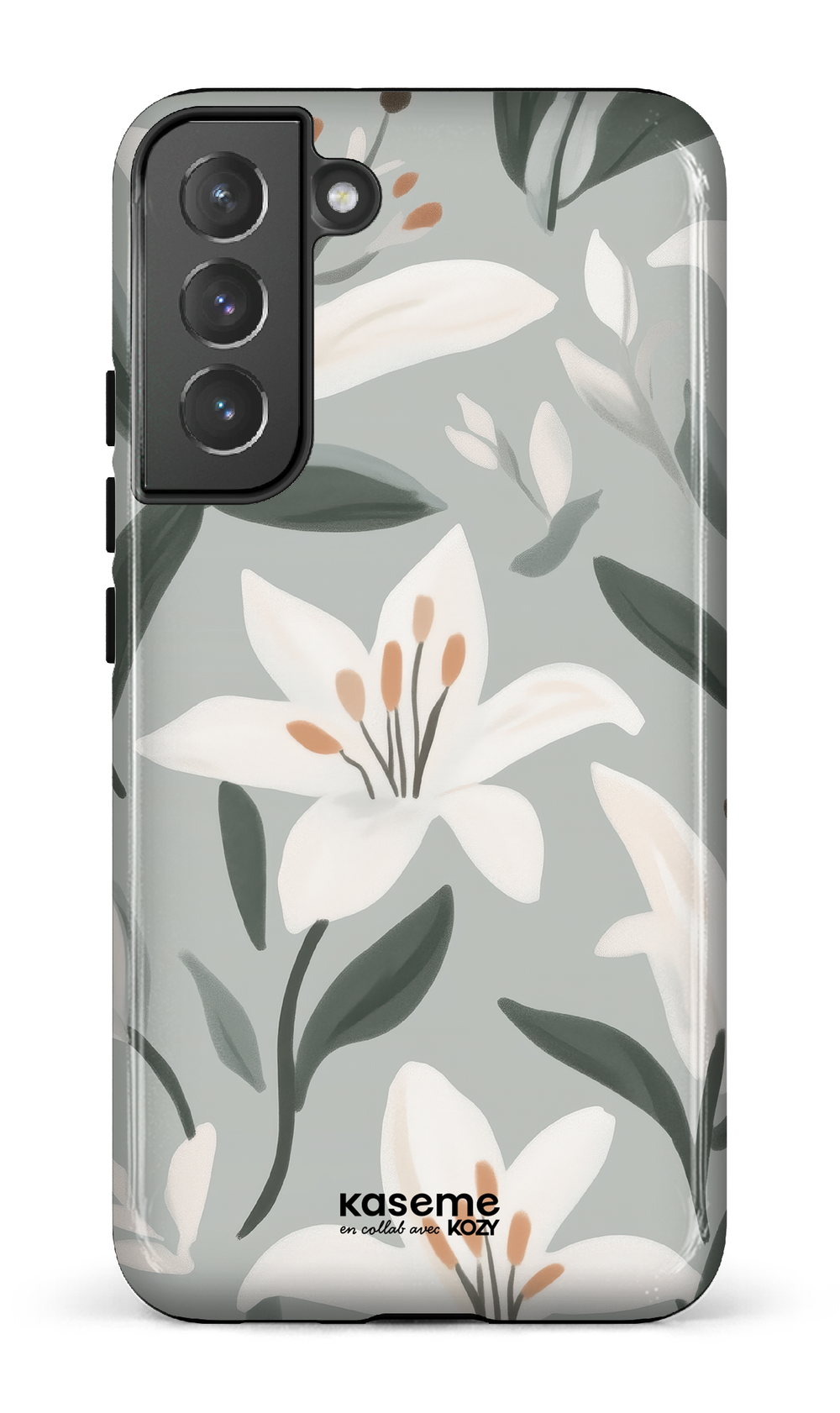 Étui impact pour cellulaire - La danse des lys bleu