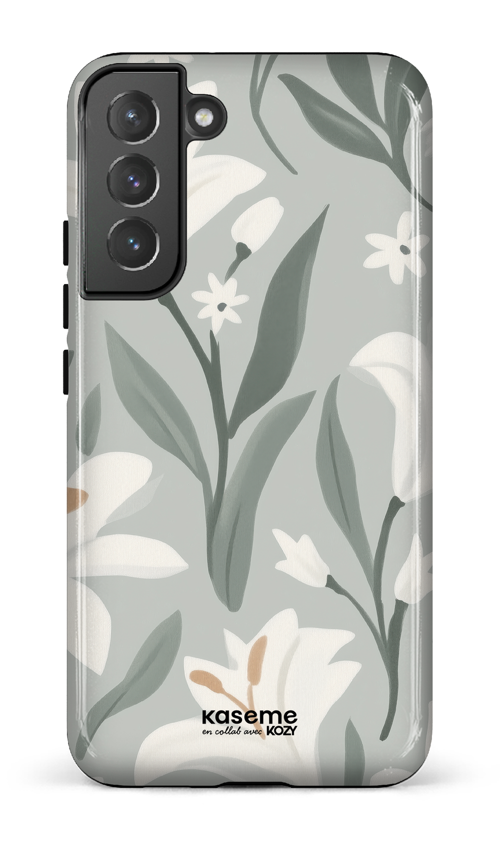Étui impact pour cellulaire - La danse des lys sauge