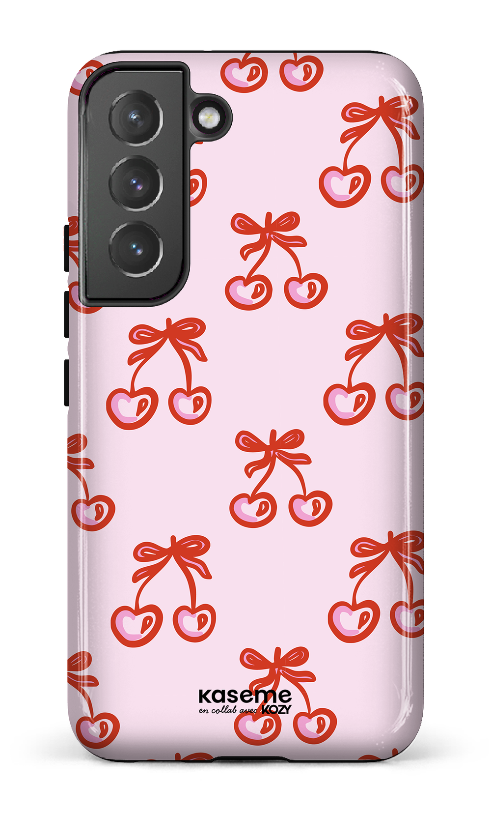 Étui impact pour cellulaire - Cerises bouclées