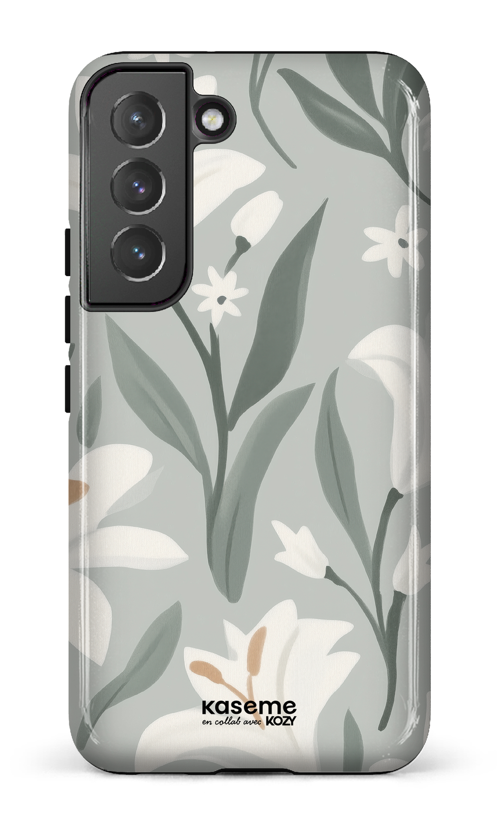 Étui impact pour cellulaire - La danse des lys sauge
