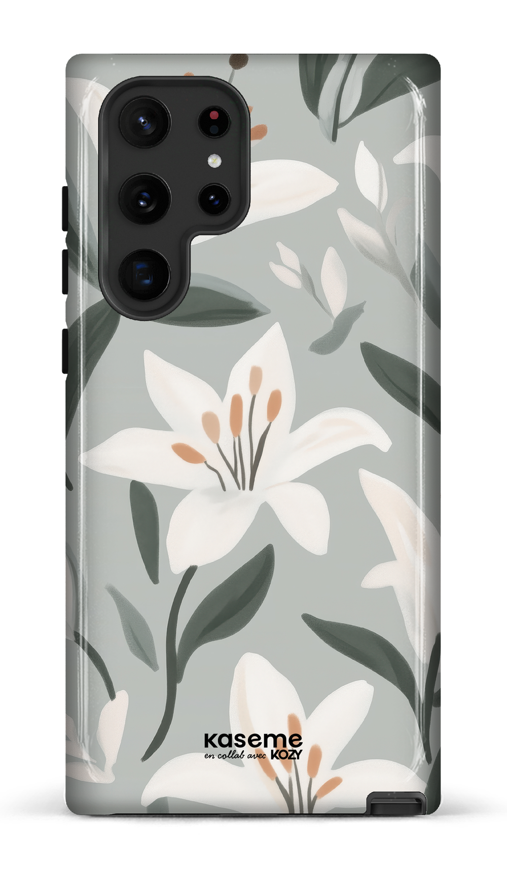 Étui impact pour cellulaire - La danse des lys bleu