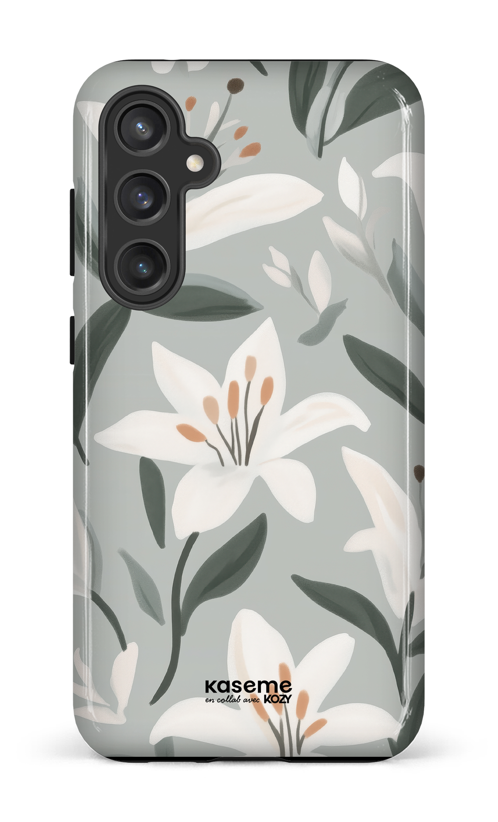 Étui impact pour cellulaire - La danse des lys bleu