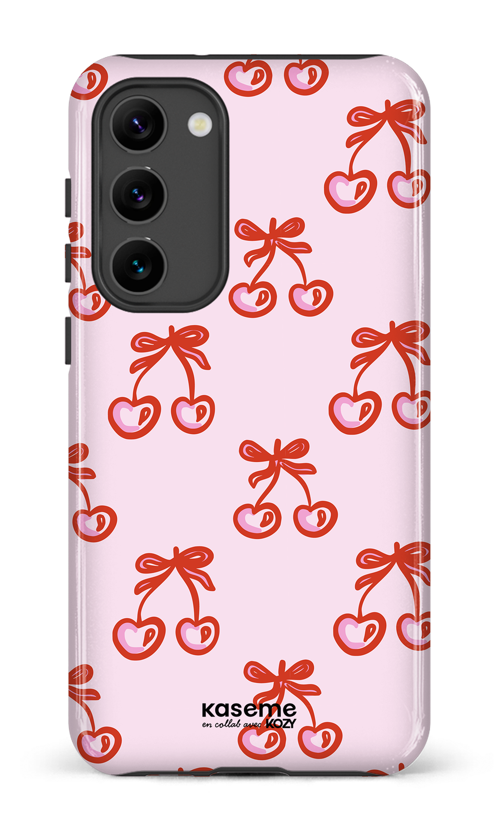 Étui impact pour cellulaire - Cerises bouclées