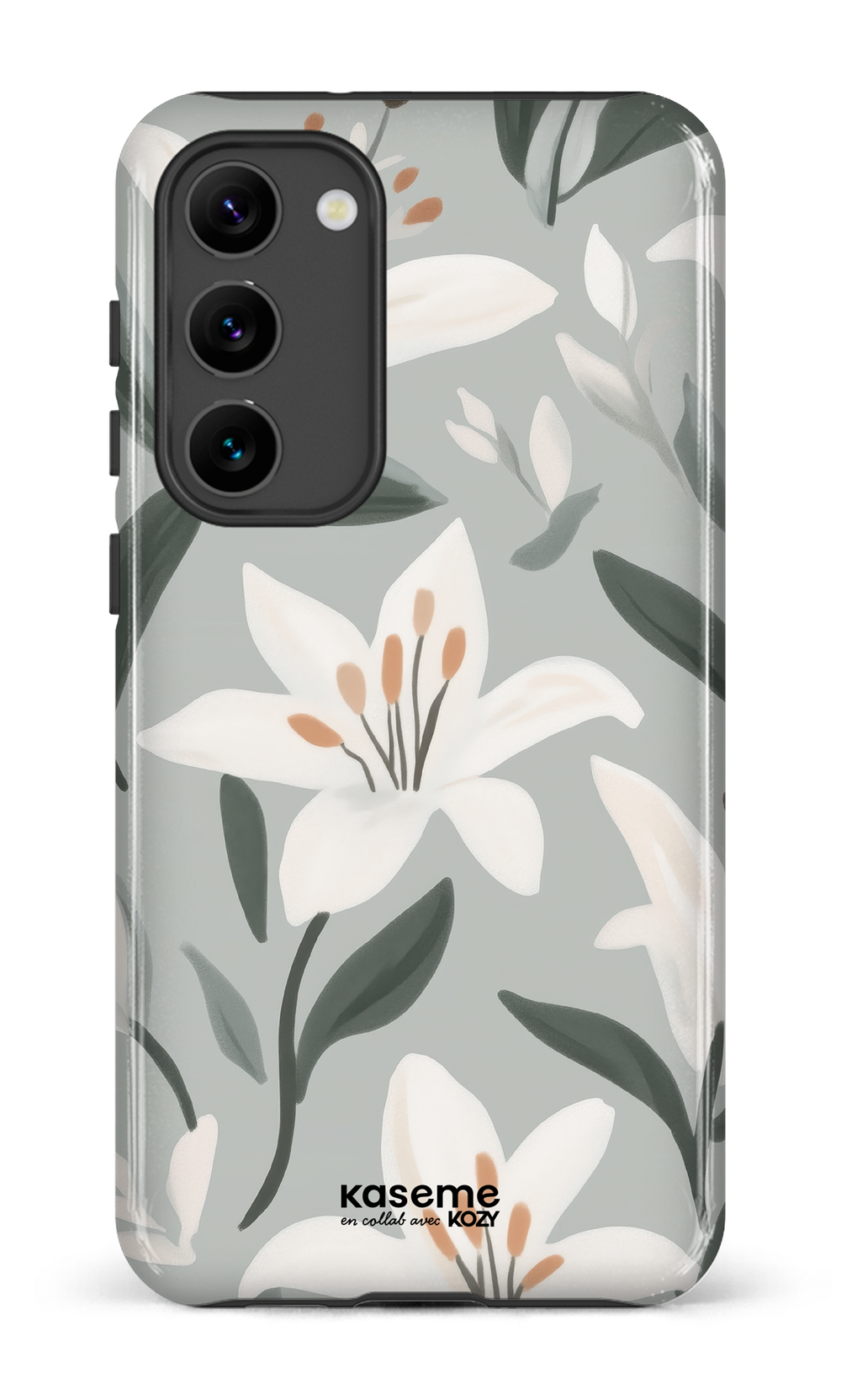 Étui impact pour cellulaire - La danse des lys bleu