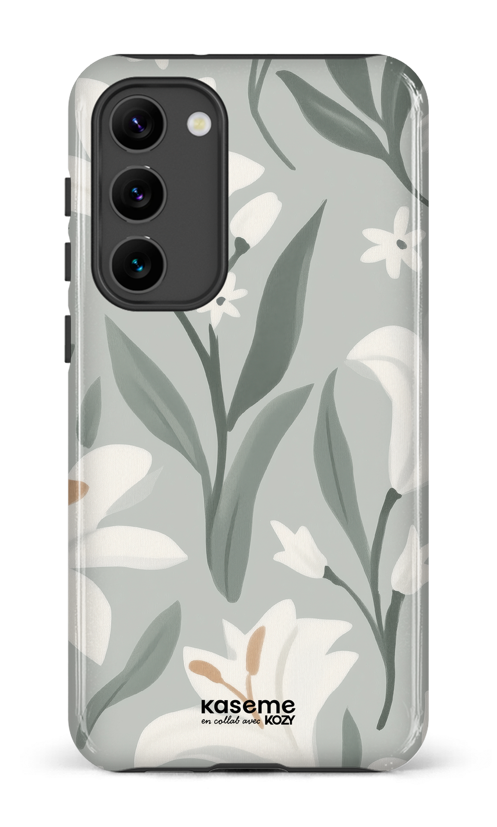 Étui impact pour cellulaire - La danse des lys sauge