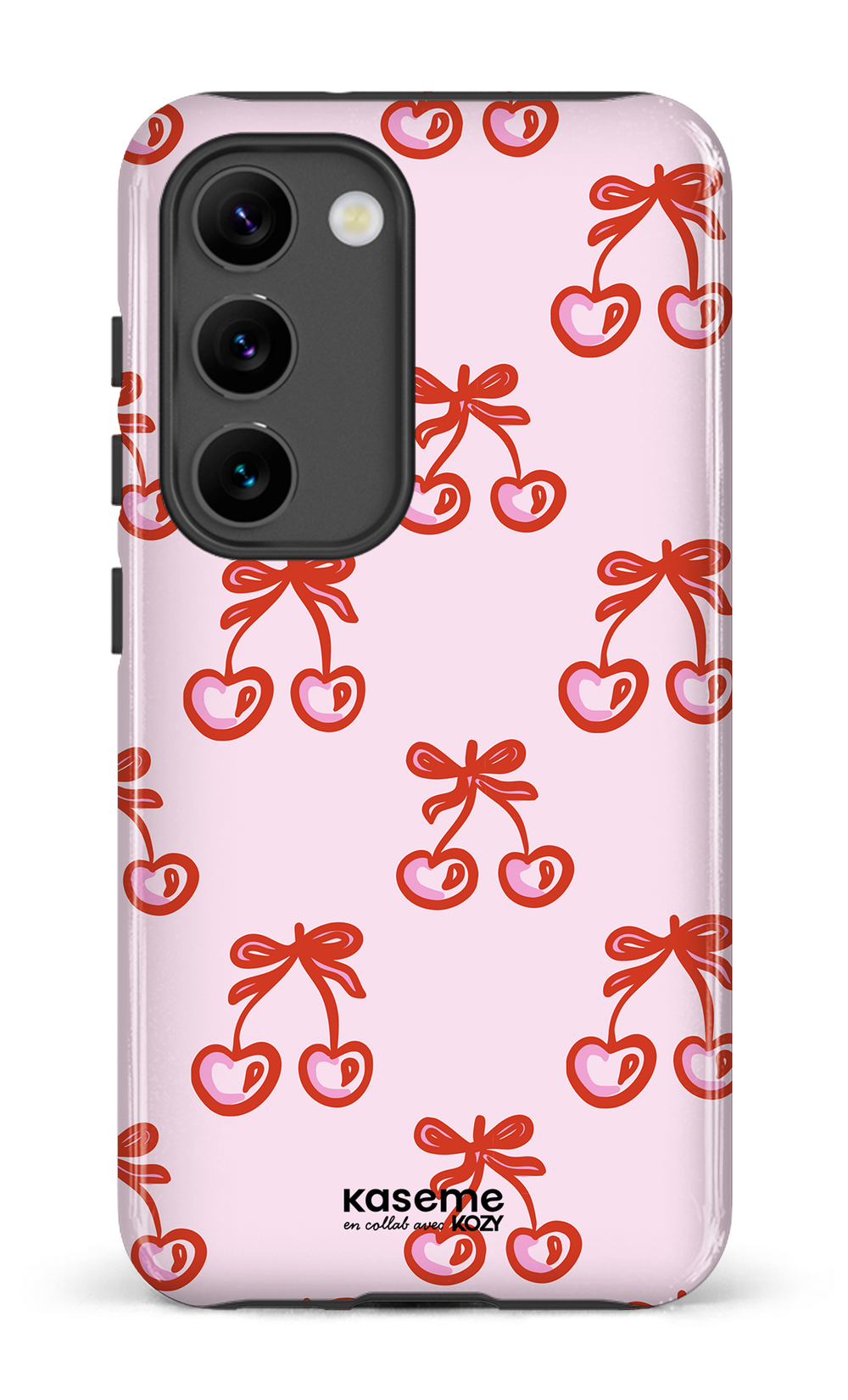 Étui impact pour cellulaire - Cerises bouclées