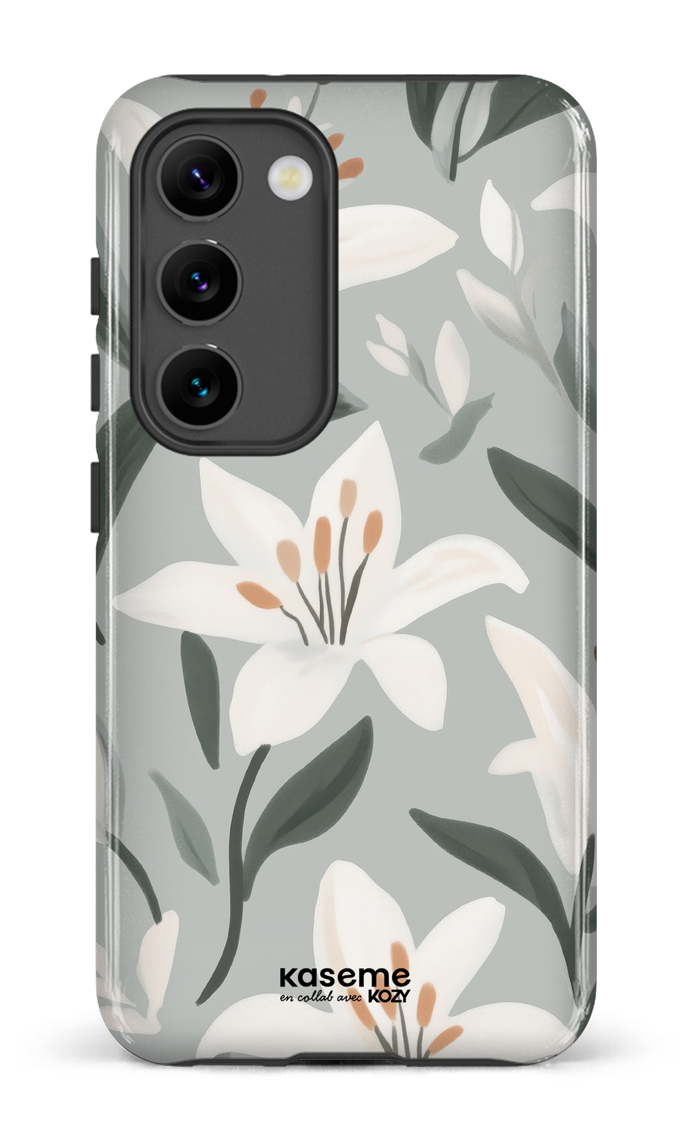 Étui impact pour cellulaire - La danse des lys bleu