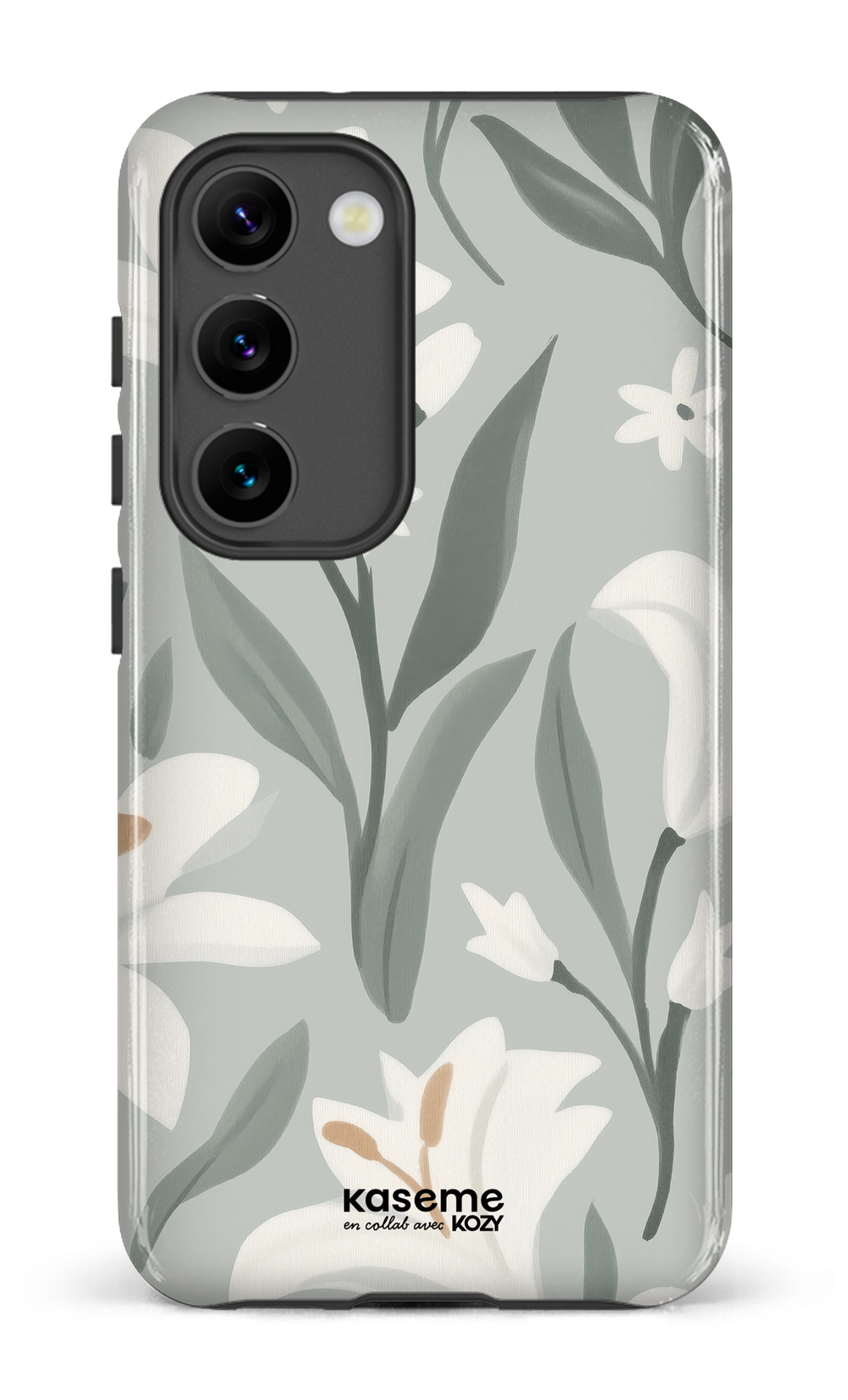 Étui impact pour cellulaire - La danse des lys sauge