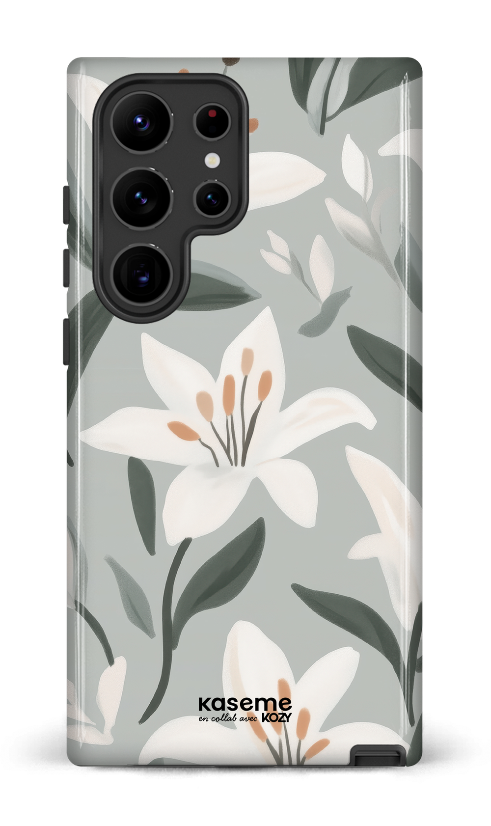 Étui impact pour cellulaire - La danse des lys bleu