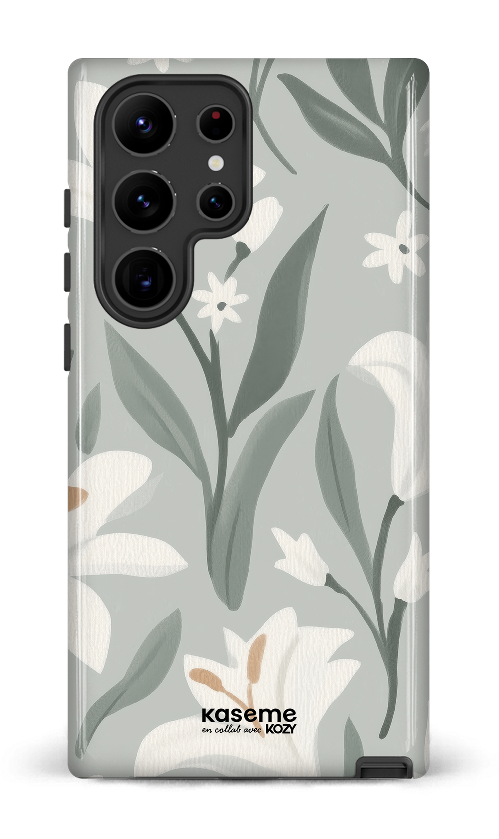 Étui impact pour cellulaire - La danse des lys sauge