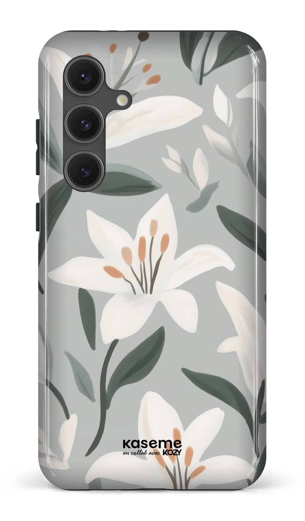 Étui impact pour cellulaire - La danse des lys bleu