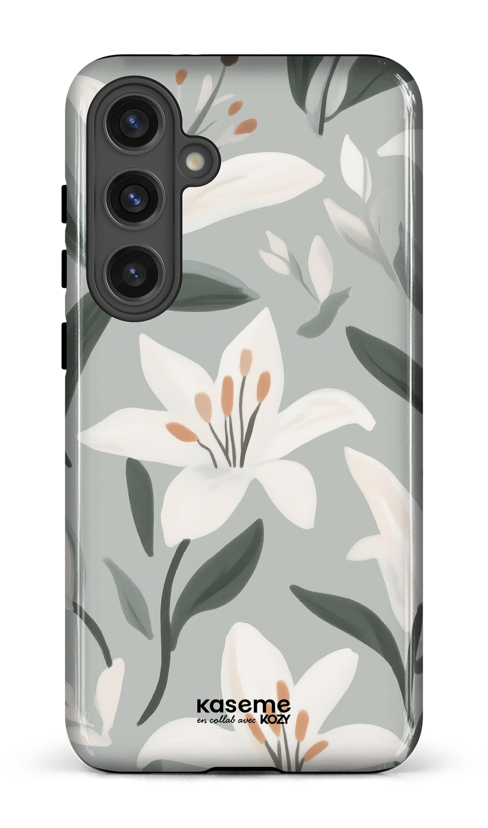 Étui impact pour cellulaire - La danse des lys bleu