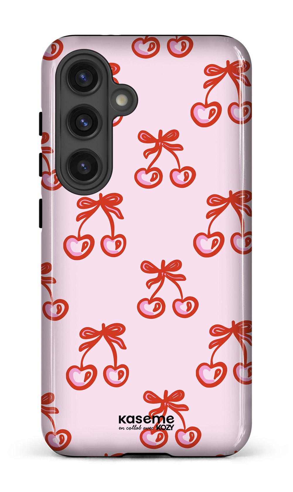 Étui impact pour cellulaire - Cerises bouclées