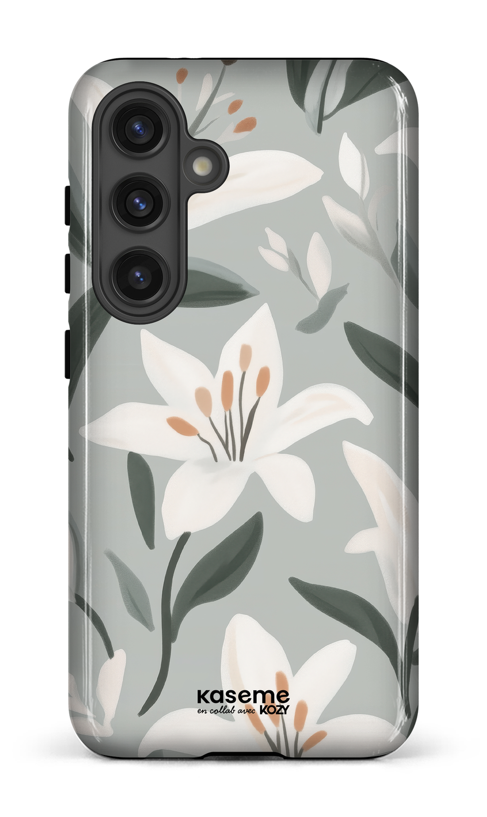 Étui impact pour cellulaire - La danse des lys bleu