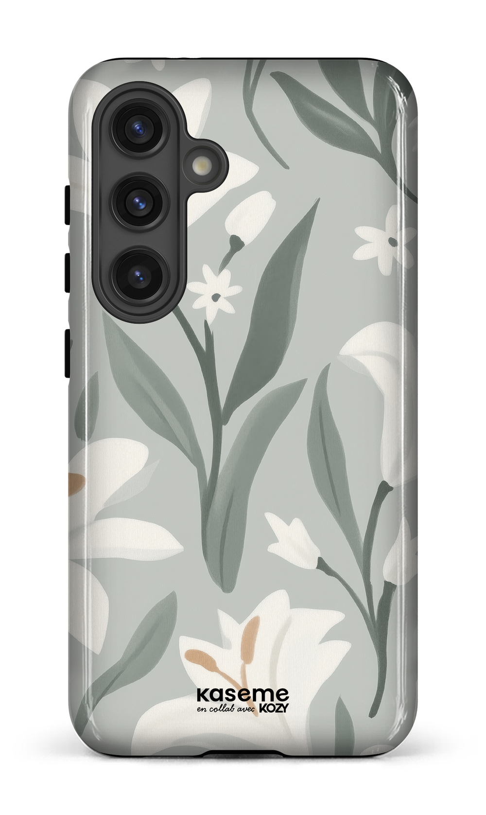 Étui impact pour cellulaire - La danse des lys sauge