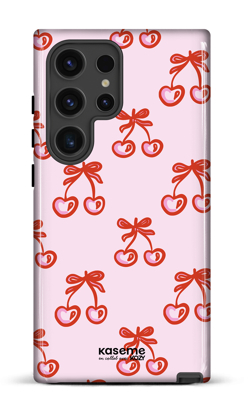 Étui impact pour cellulaire - Cerises bouclées