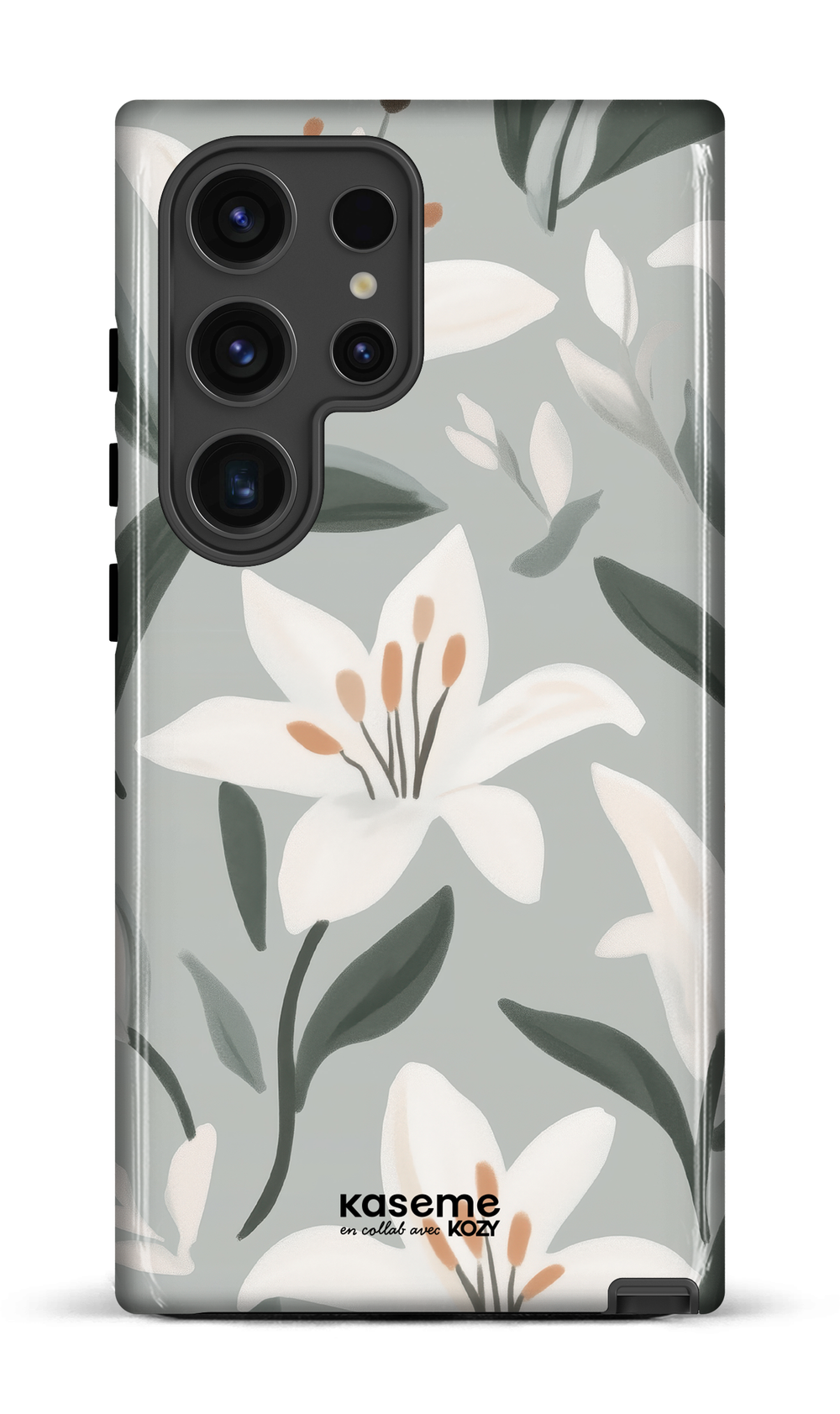 Étui impact pour cellulaire - La danse des lys bleu