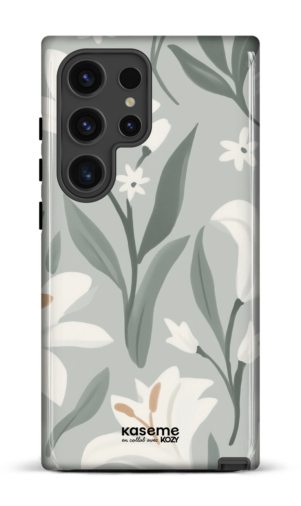 Étui impact pour cellulaire - La danse des lys sauge