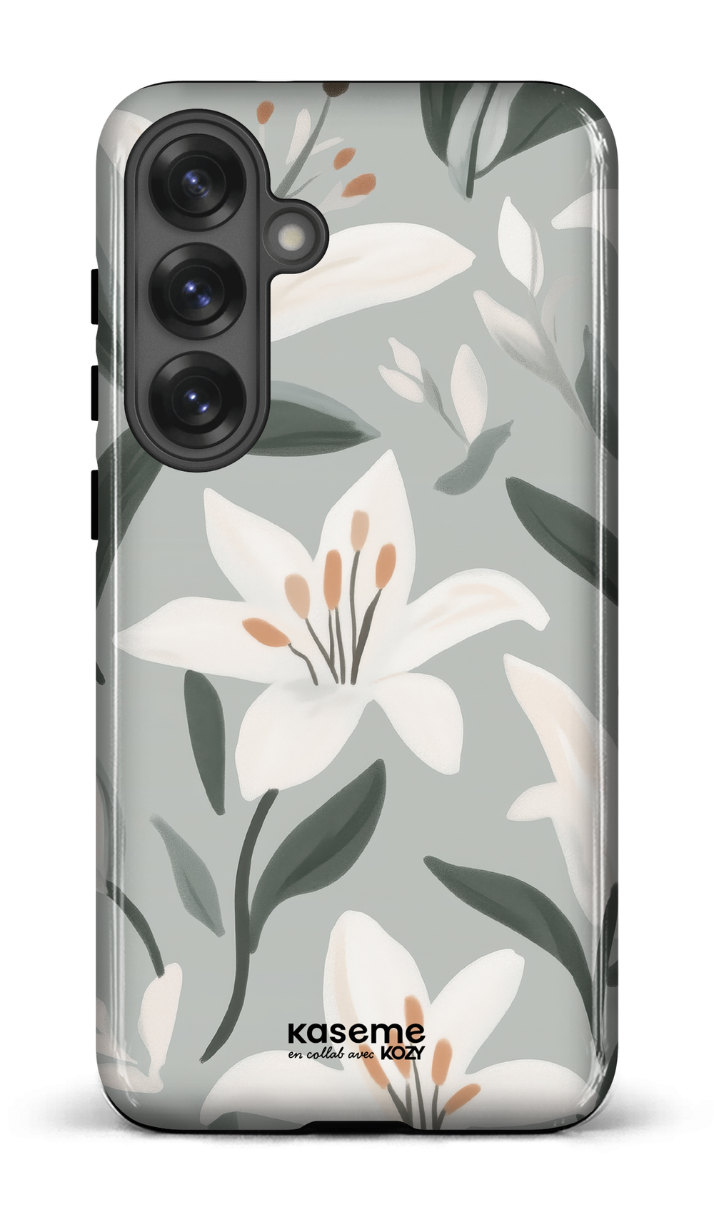 Étui impact pour cellulaire - La danse des lys bleu