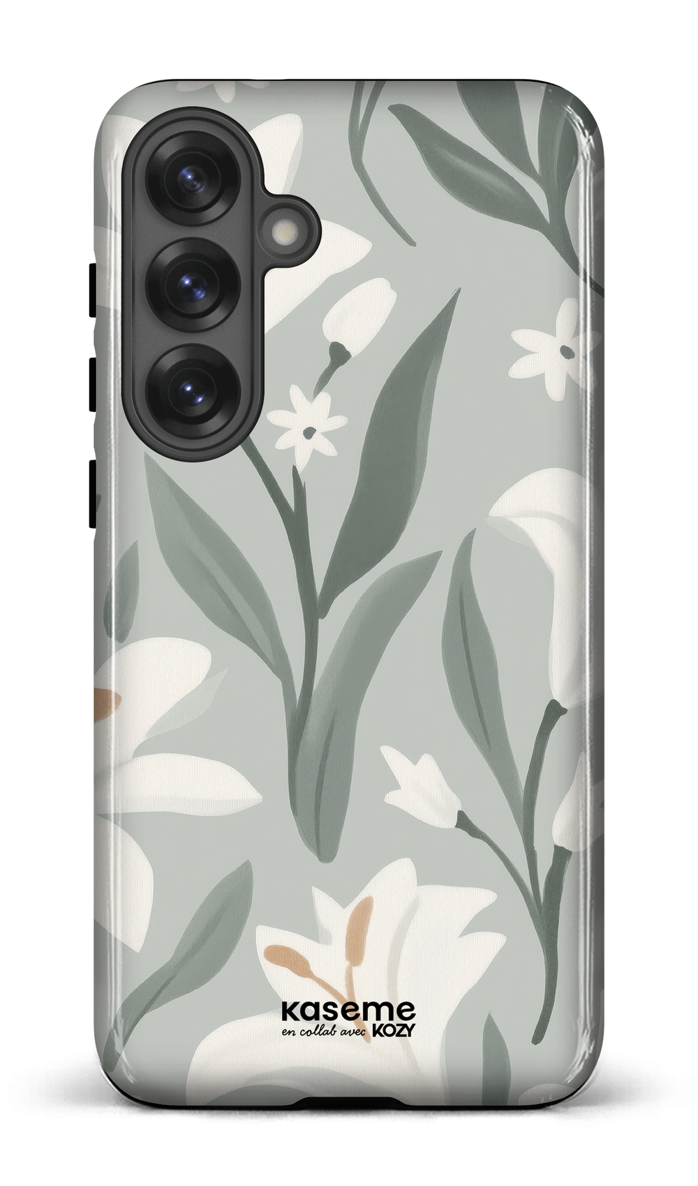 Étui impact pour cellulaire - La danse des lys sauge