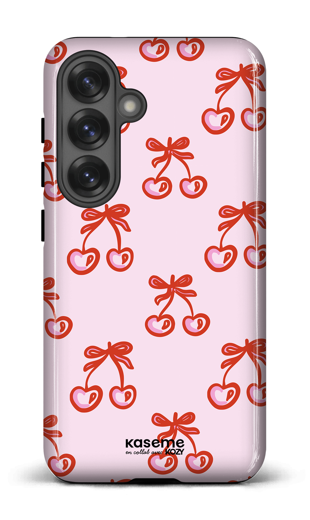 Étui impact pour cellulaire - Cerises bouclées