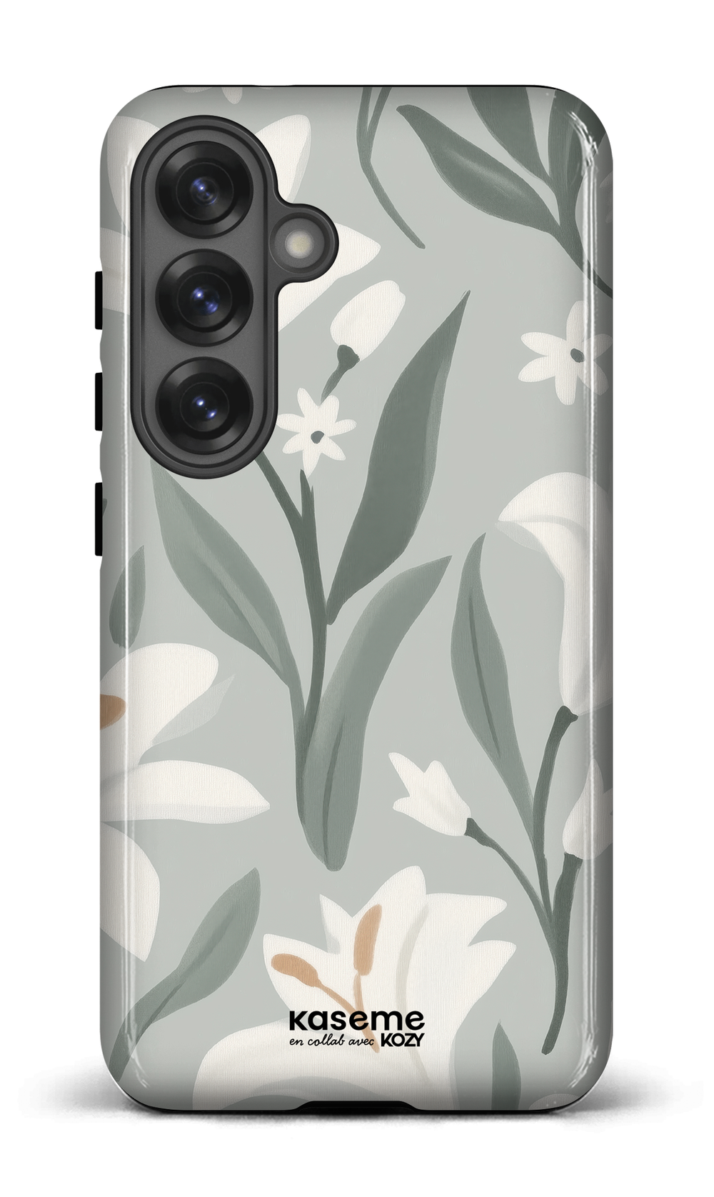 Étui impact pour cellulaire - La danse des lys sauge