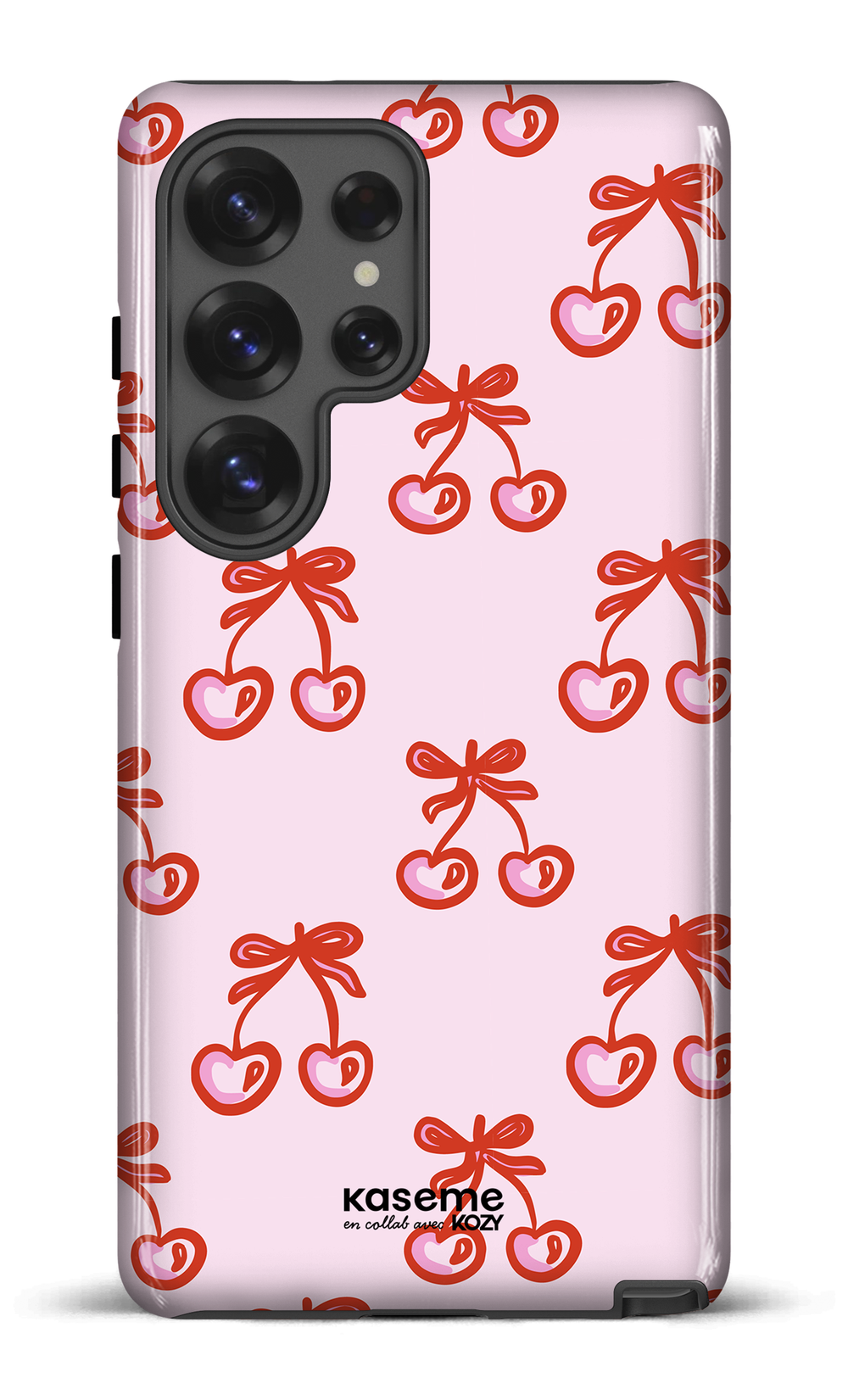 Étui impact pour cellulaire - Cerises bouclées