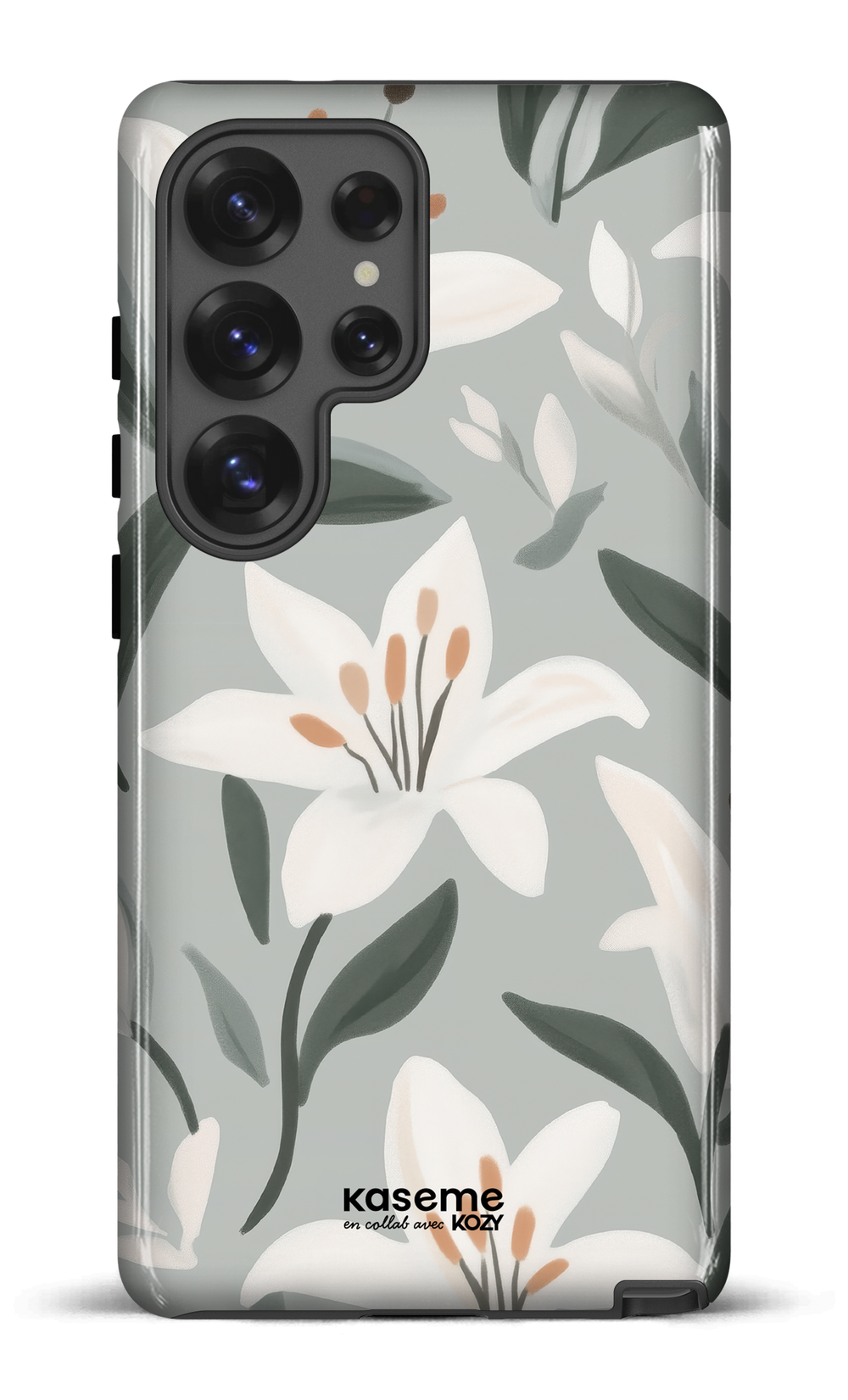 Étui impact pour cellulaire - La danse des lys bleu