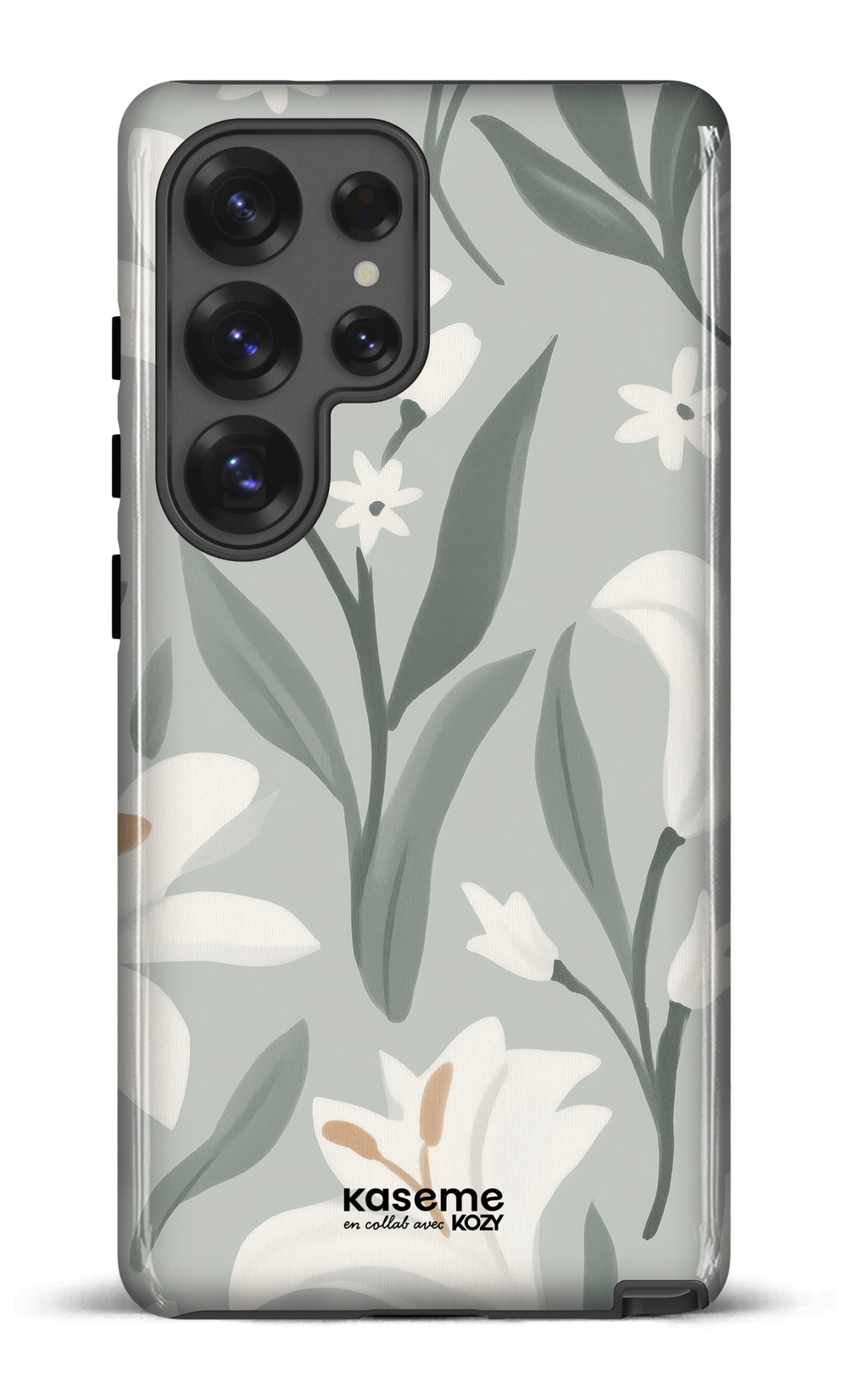 Étui impact pour cellulaire - La danse des lys sauge
