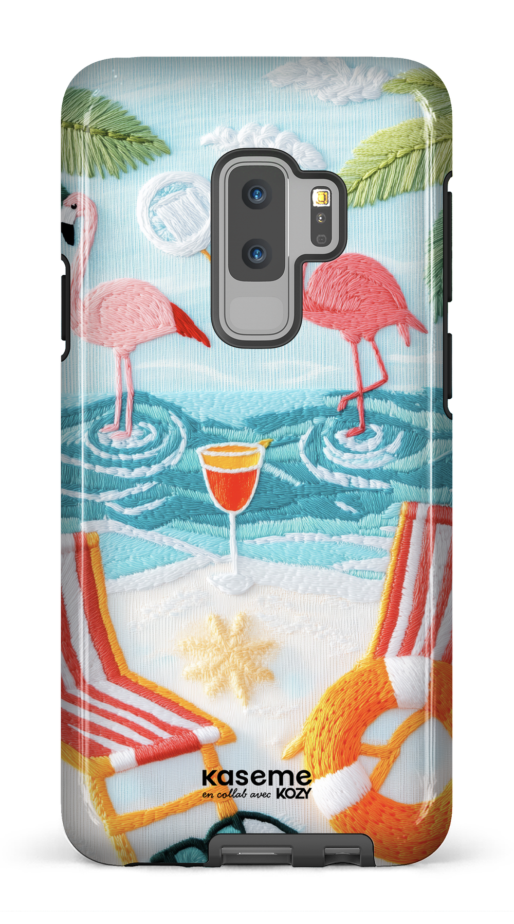 Étui impact pour cellulaire - Flamingo party