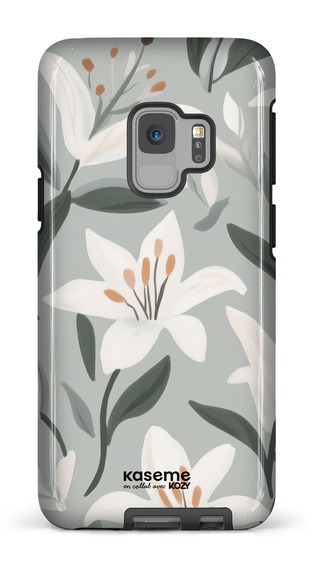 Étui impact pour cellulaire - La danse des lys bleu