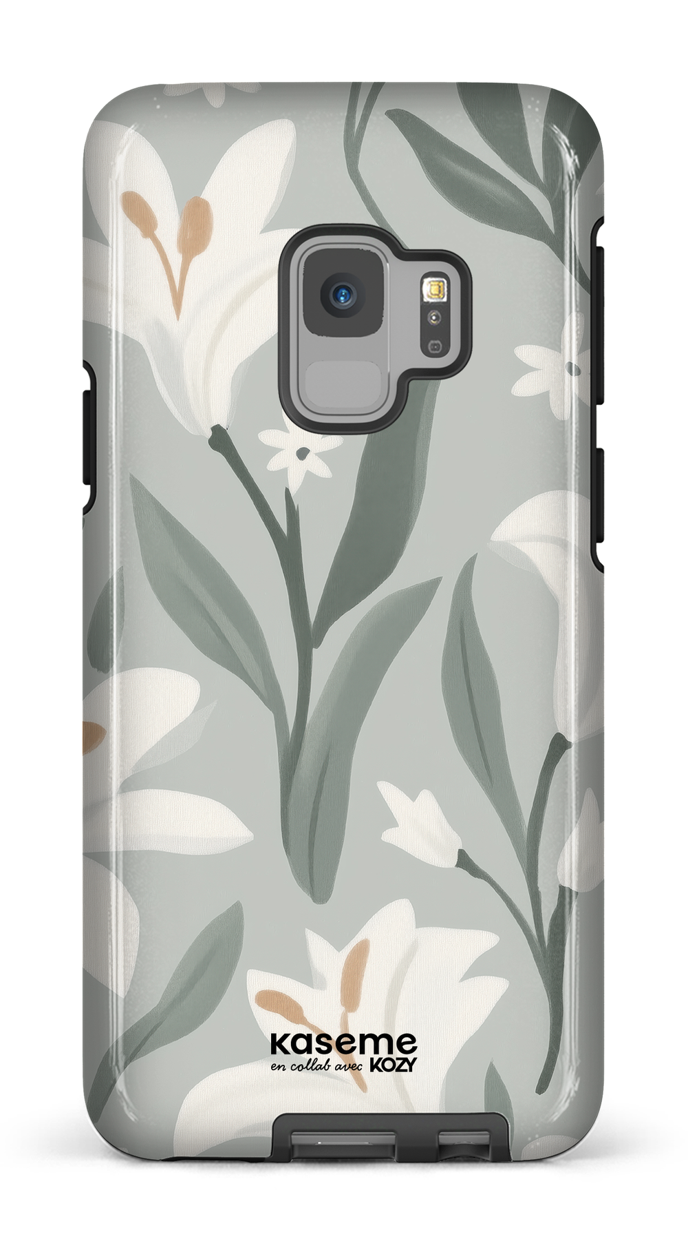 Étui impact pour cellulaire - La danse des lys sauge