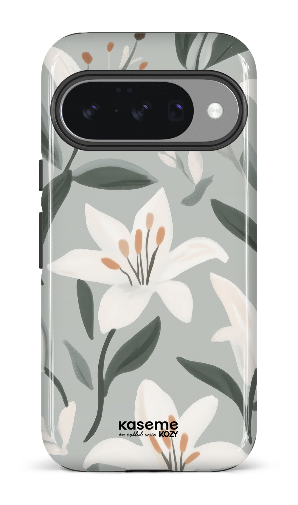 Impact cell phone case - The blue lily dance