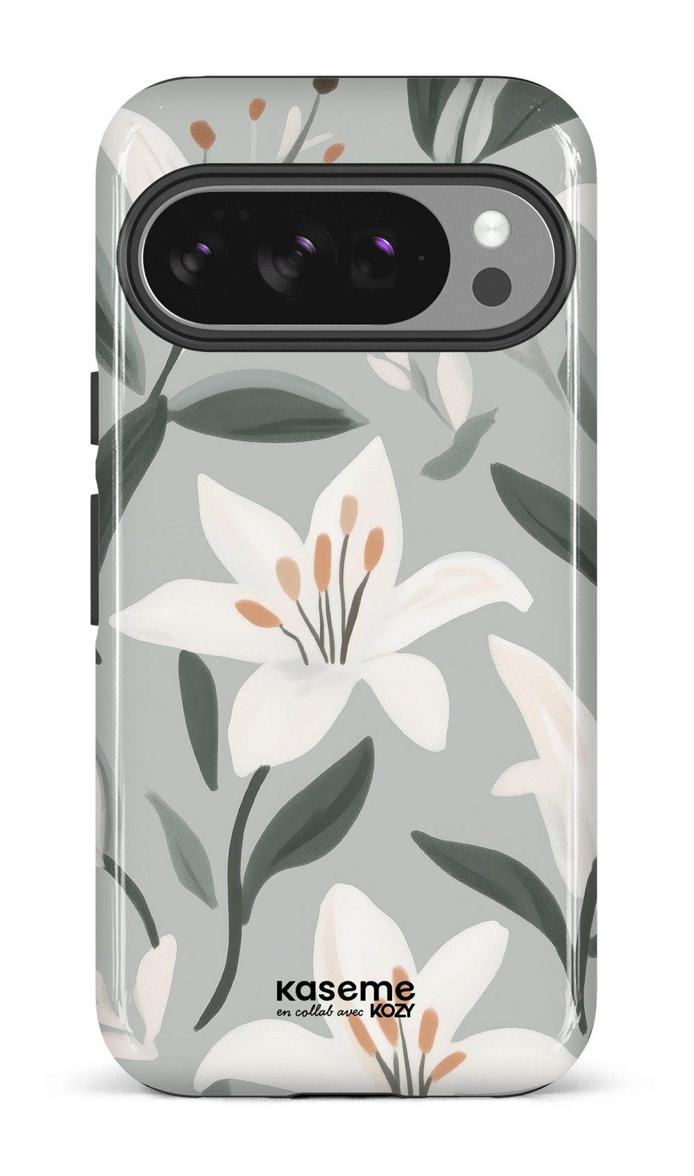 Impact cell phone case - The blue lily dance