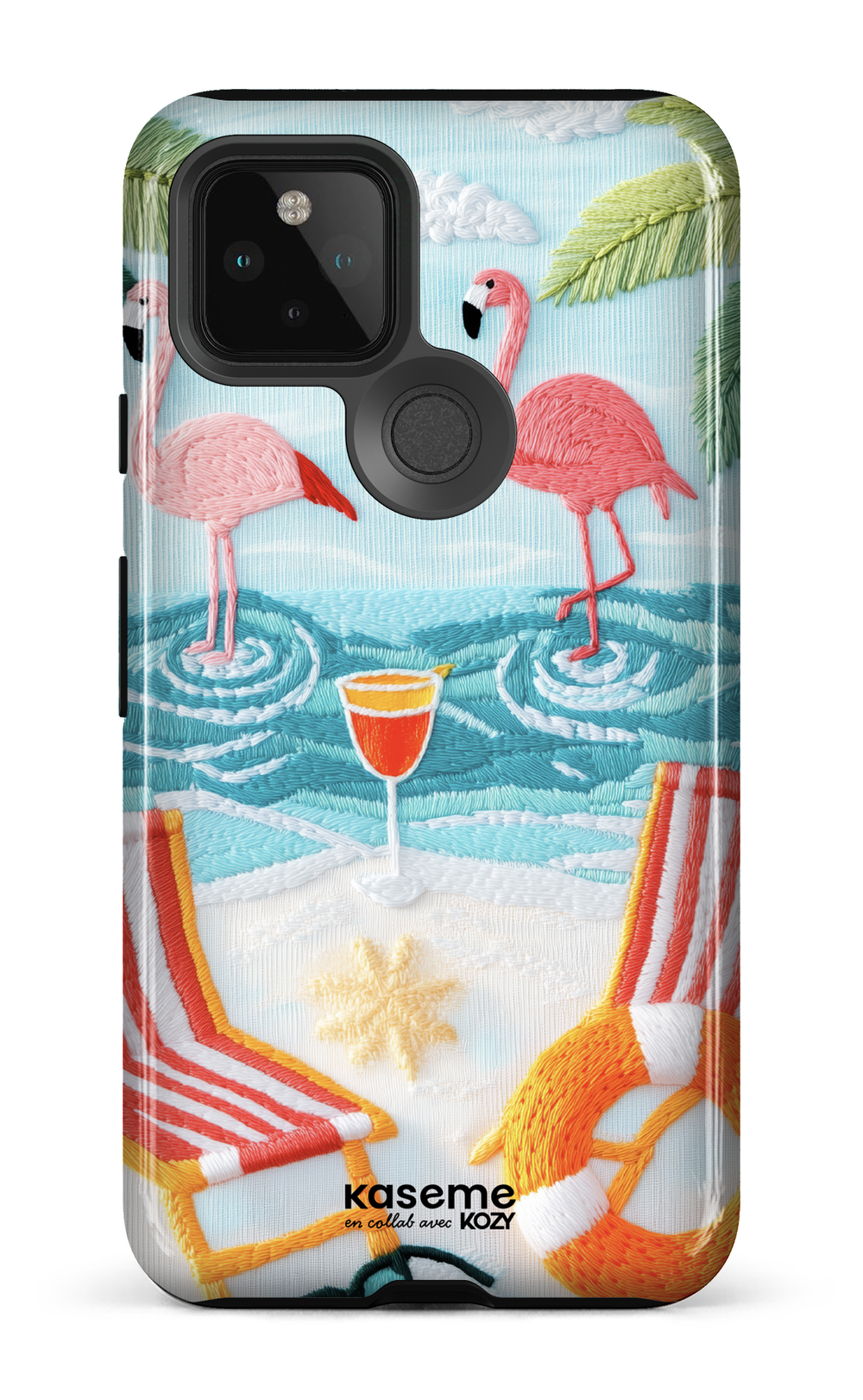 Étui impact pour cellulaire - Flamingo party