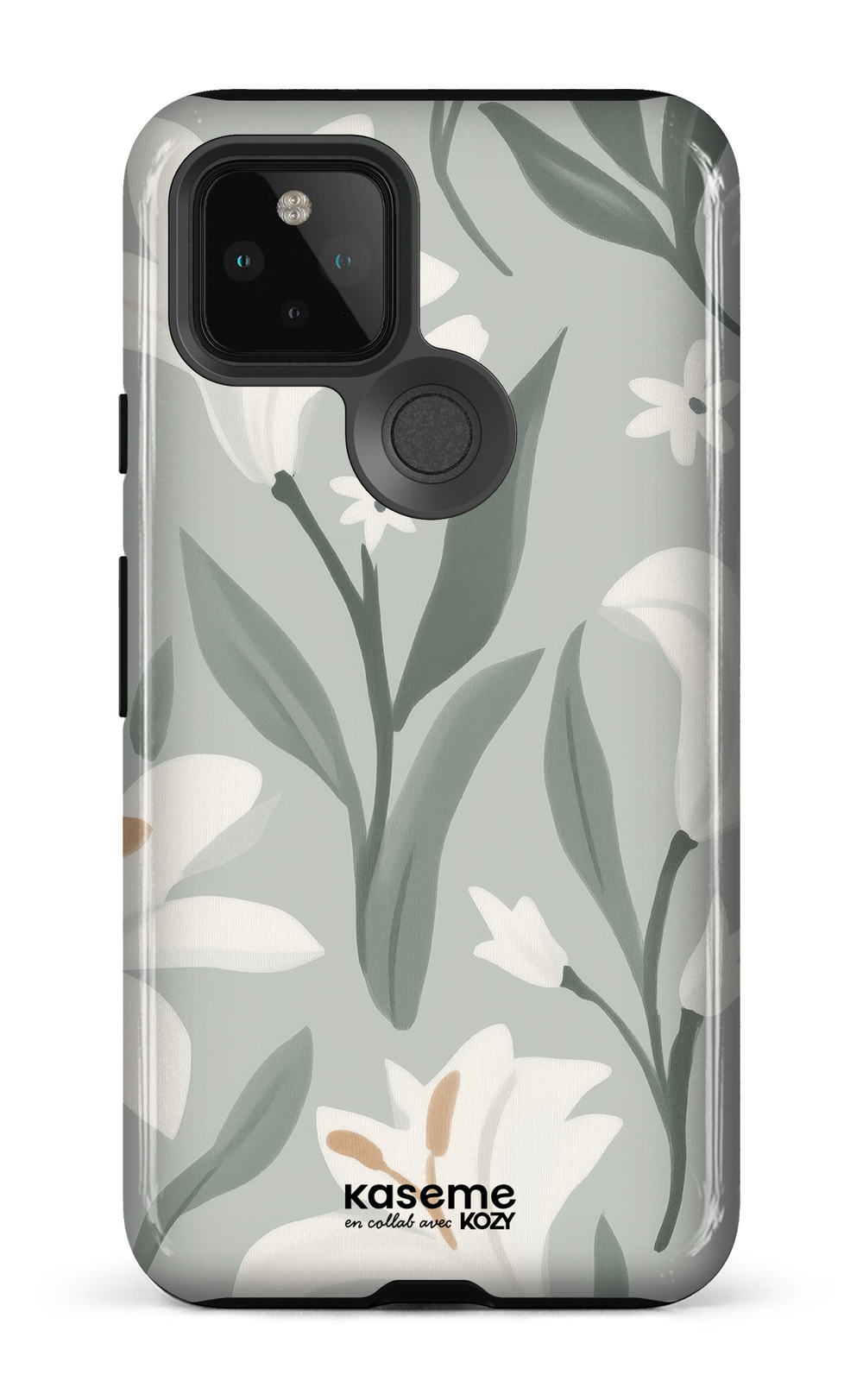 Étui impact pour cellulaire - La danse des lys sauge