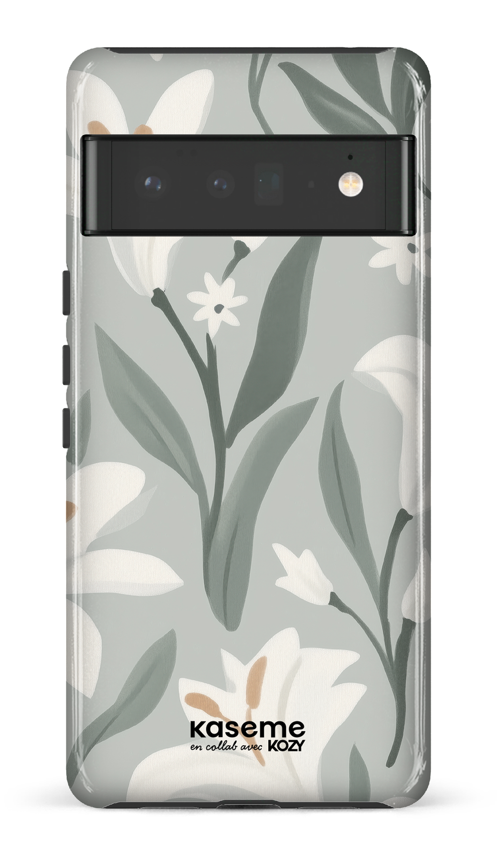 Étui impact pour cellulaire - La danse des lys sauge